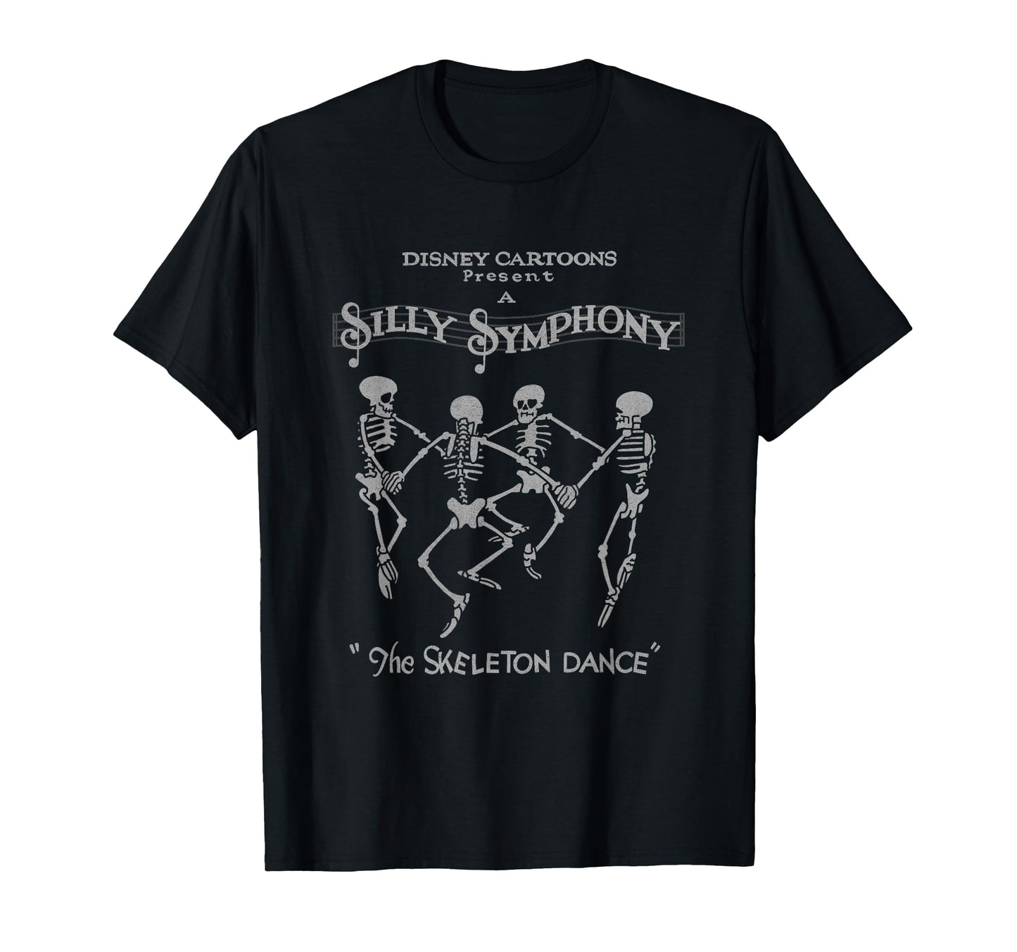 Disney Silly Symphonies The Skeleton Dance Vintage Logo T-Shirt