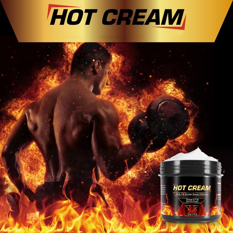 FANSHI Hot Sweat Cream β Natural Workout Enhancer for Muscle Warm-Up & Skin Tightening β Supports Sweat & Circulation β for Women & Men β Belly, Thighs, Arms, 4fl.oz