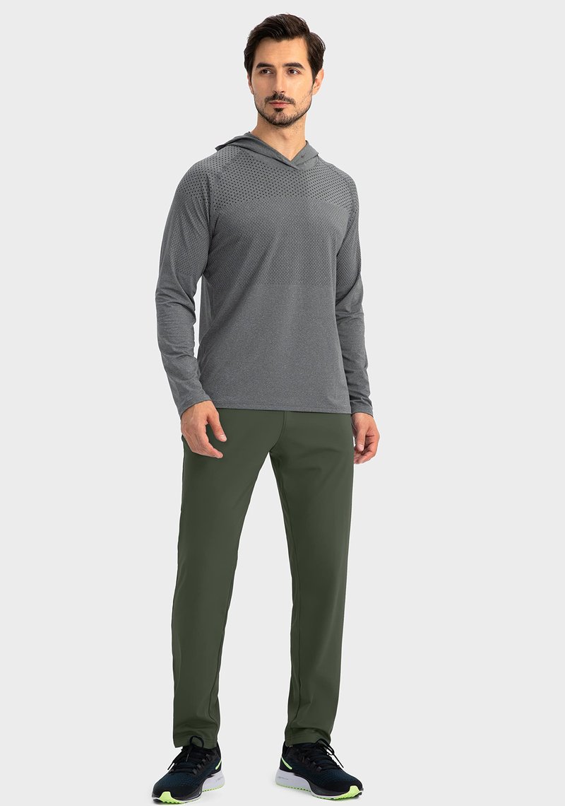 G Gradual Men's Sweatpants with Zipper Pockets Tapered Joggers for Men Athletic Pants for Workout, Jogging, Running (Olive Green, Medium)