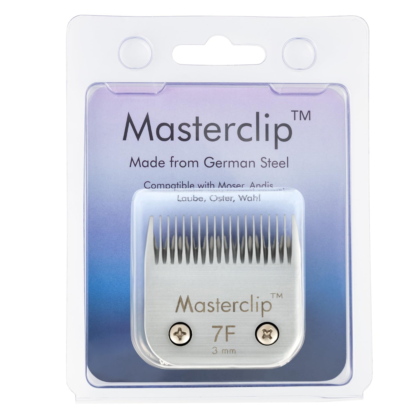 Masterclip Dog Clipping Blade A5 Clipper Blades 50F 40F 30F 15F 10F 9F 7F 7 5F 5# 4F 4# 3F 3# 2F 2# 5/8N Toe Blade Compatible Oster Andis (7F)