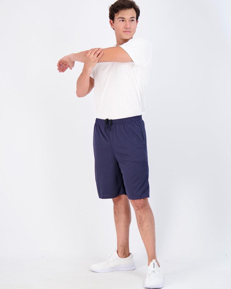 Real Essentials 3 Pack: Men’s 9" Mesh Basketball Shorts | Long Athletic Performance Gym Short with Pockets - Set 3, M