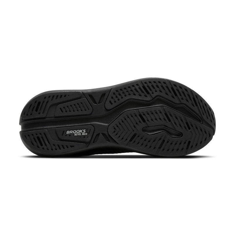 Brooks Men’s Revel Max Neutral Running & Walking Shoe - Black/Black/Ebony - 10.5 Medium