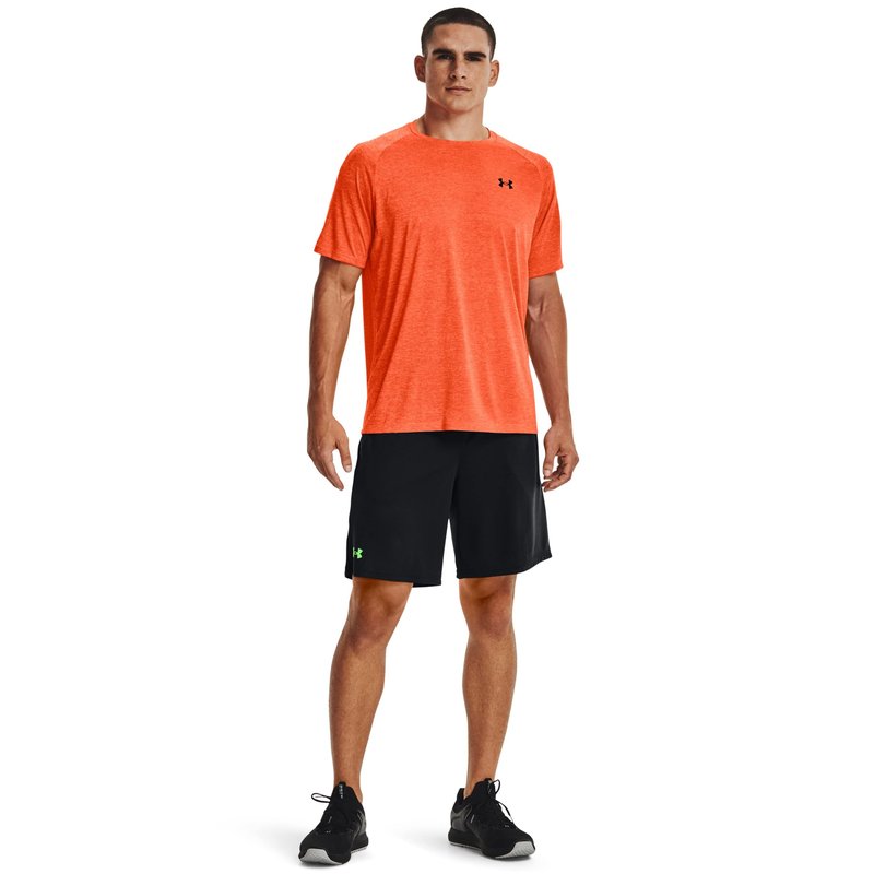 Under Armour Men's Tech 2.0 Short-Sleeve T-Shirt, Blaze Orange (826)/Black, 4X-Large