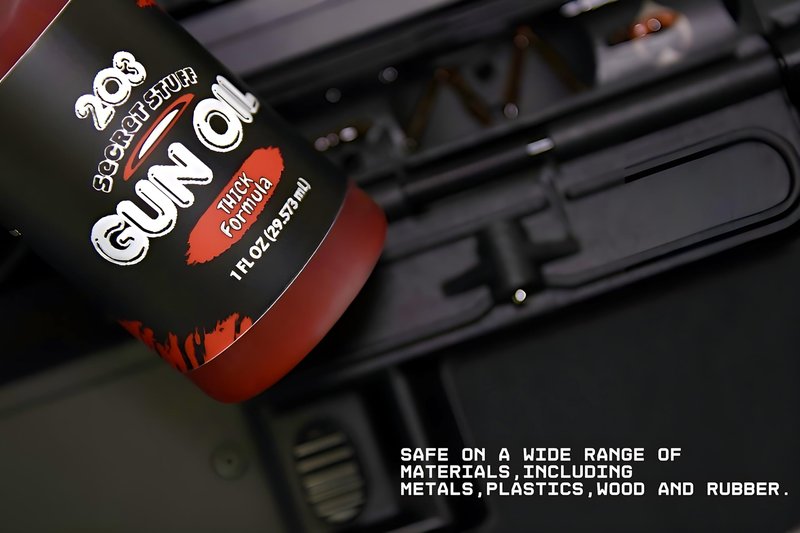 203 Gun Oil Thick High Viscosity Extreme Temperature Resistant, Reduces Wear Protects Against Rust and Corrosion, Needle Oiler 1 oz