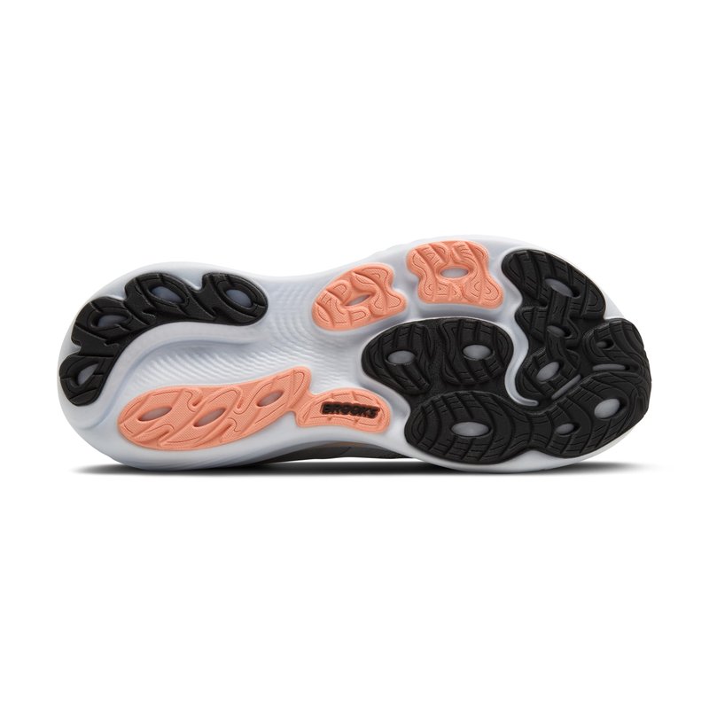 Brooks Women’s Adrenaline GTS 25 Supportive Running & Walking Shoe - Grey/Blackened Pearl/Coral - 10 Medium