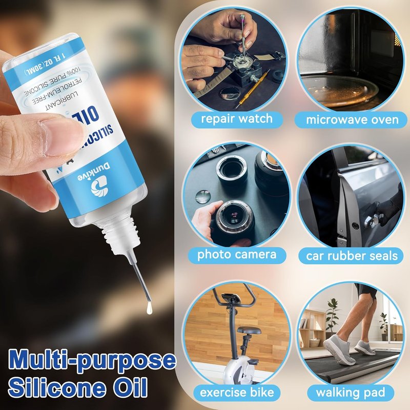 Airsoft Oil - Pure Silicone Lubricant with Needle Oiler | 6 oz Chamber Lube for Airgun Maintenance