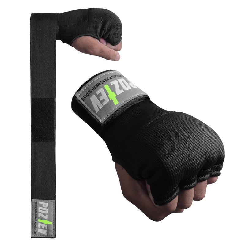 POZTEV Boxing Hand Wraps for Men & Women - Boxing Quick Wraps Inner Gloves Kickboxing Handwraps for Boxing Gloves Gear Knuckle Support Elastic Wrist Straps for Training MMA Shadowboxing Muay Thai