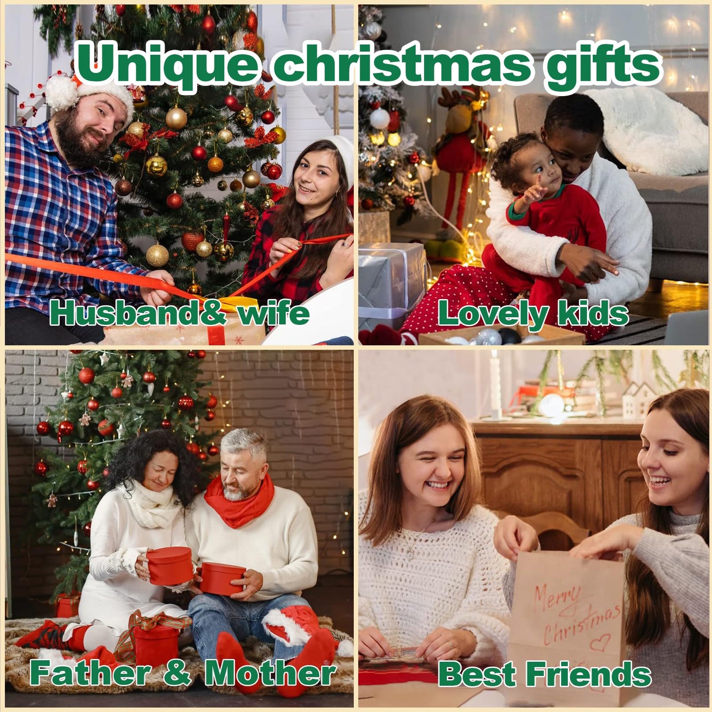 BONANGEL Christmas Socks for Men, 6 Pairs Mens Holiday Socks, Christmas Gifts for Men