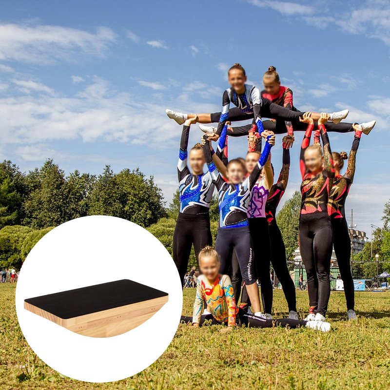 Cheer Balance Trainer, Wooden Cheer Flyer Stand, Cheer Stand for Cheerleading Flyer Balance, Cheer Flyer Stand Balance and Flexibility Trainer for Flexibility Core Strength (For beginners)