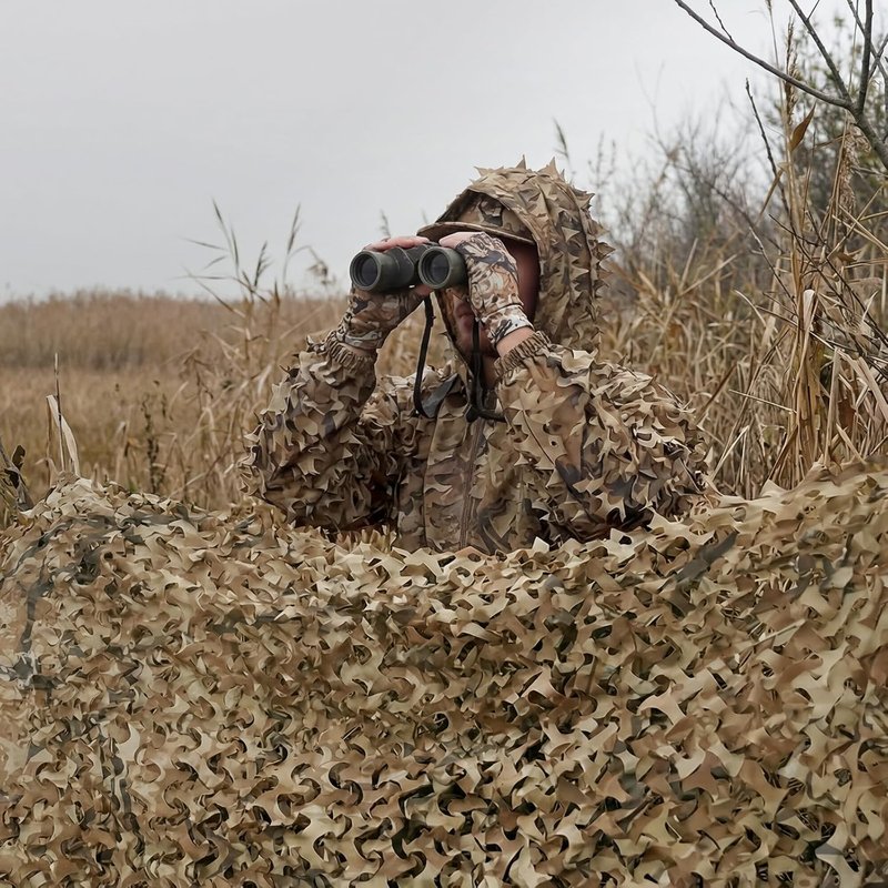 Camo Netting for Hunting | Bulk Roll Military Sunshade | Versatile Outdoor Covering