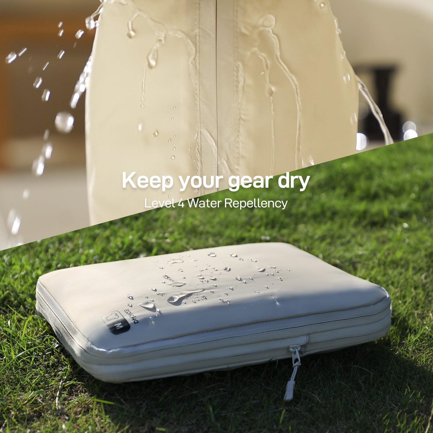 EPICKA 6 Set Ultra-Lightweight Compression Packing Cubes - Water Resistant Durable Travel Organizers with Toiletries Bag, Expandable Travel Accessories for Carry on Luggage, Suitcase (Beige)