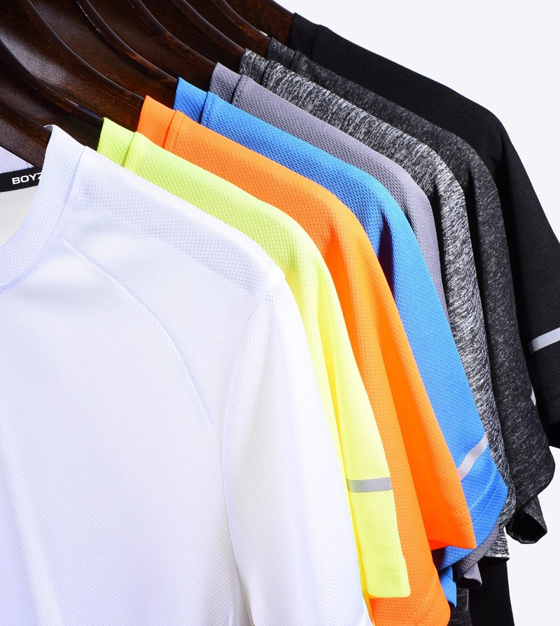 Men's 3 Pack Workout Shirts Dry Fit Crew Neck T Shirts Athletic Running Gym Mesh Short Sleeve Tee Tops Black/Grey/Dark Grey-3P11-XL