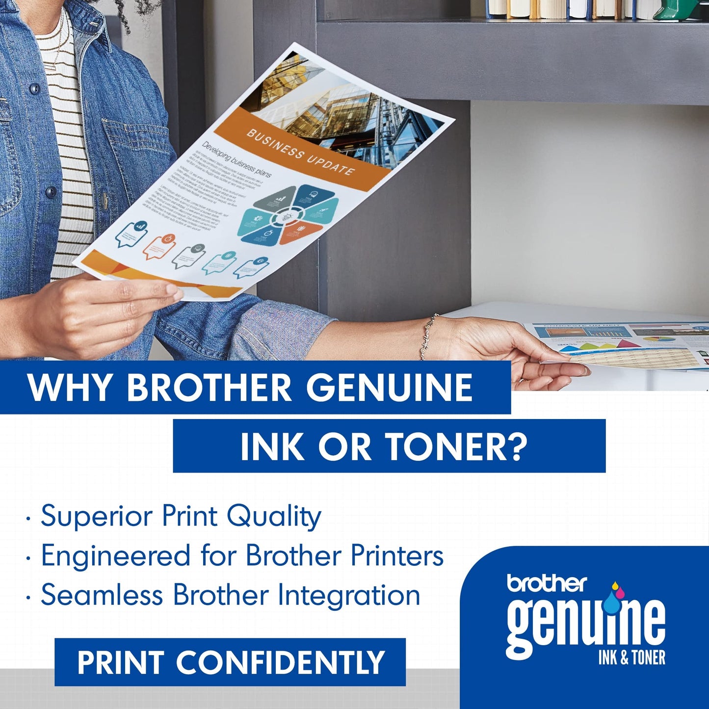 Brother Genuine TN227, TN227BK, High Yield Toner Cartridge, Replacement Black Toner, Page Yield Up to 3,000 Pages, TN227BK, Amazon Dash Available
