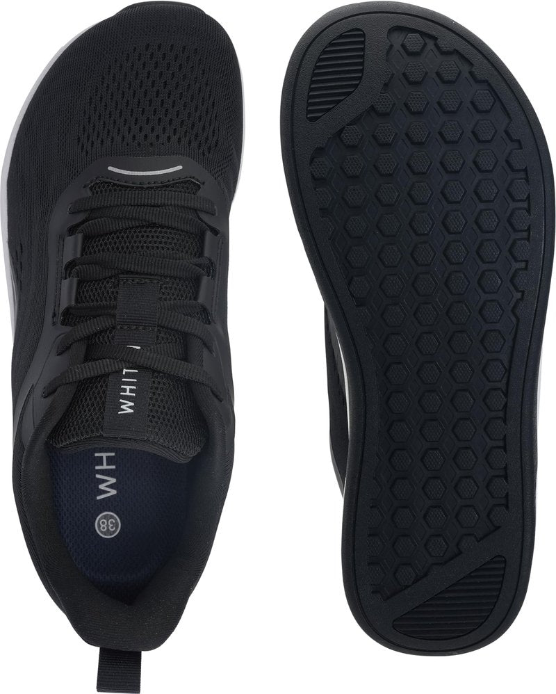 WHITIN Women's Zero Drop Width Wide Toe Box Road Running Shoes Size 11 Comfortable Slip Resistant Training Tennis Walking Sneaker Female 43 Black