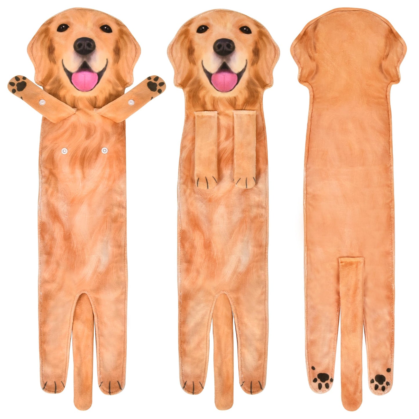 AGRIMONY Golden Retriever Dog Funny Hand Towels for Kitchen Bathroom - Dog Mom Gifts for Women Men- Easter Mothers Fathers Valentines Housewarming Unique Christmas Birthday Gifts for Animal Lovers