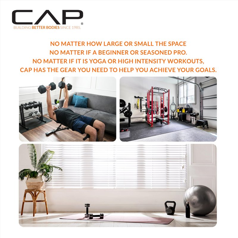 CAP Barbell 5 LB Neoprene Dumbbell Hand Weights - Pair | Black