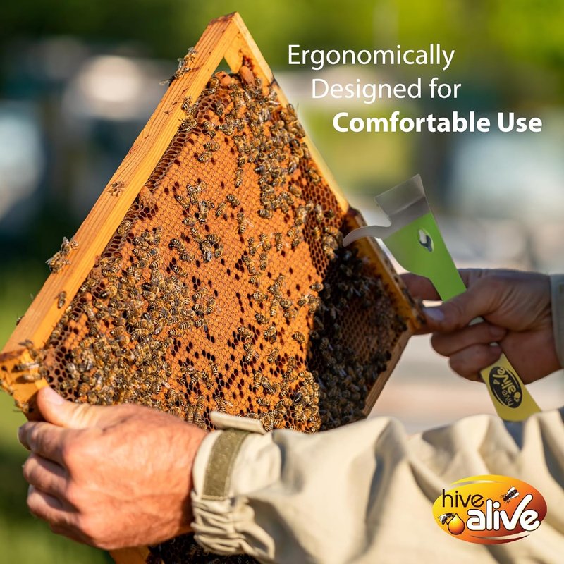 HIVE ALIVE Pro HiveTool - Durable 3mm Heat-Treated Beekeeper Tool for Prying, Lifting & Scraping | Multi-Color Design