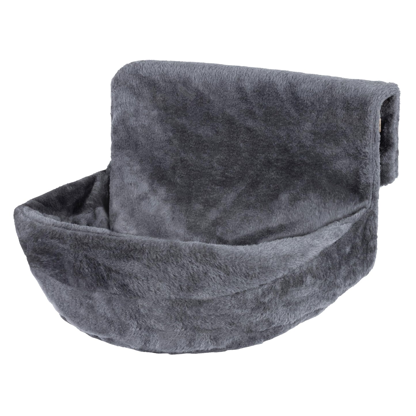 Petlicity Deluxe Radiator Cat Bed, Round Cosy and warm fleece beds Basket Cradle Hammock, Solid & Durable Iron Frame handling heavier Animals, Perfect for Cats, Kittens, Puppy Dog (GREY)