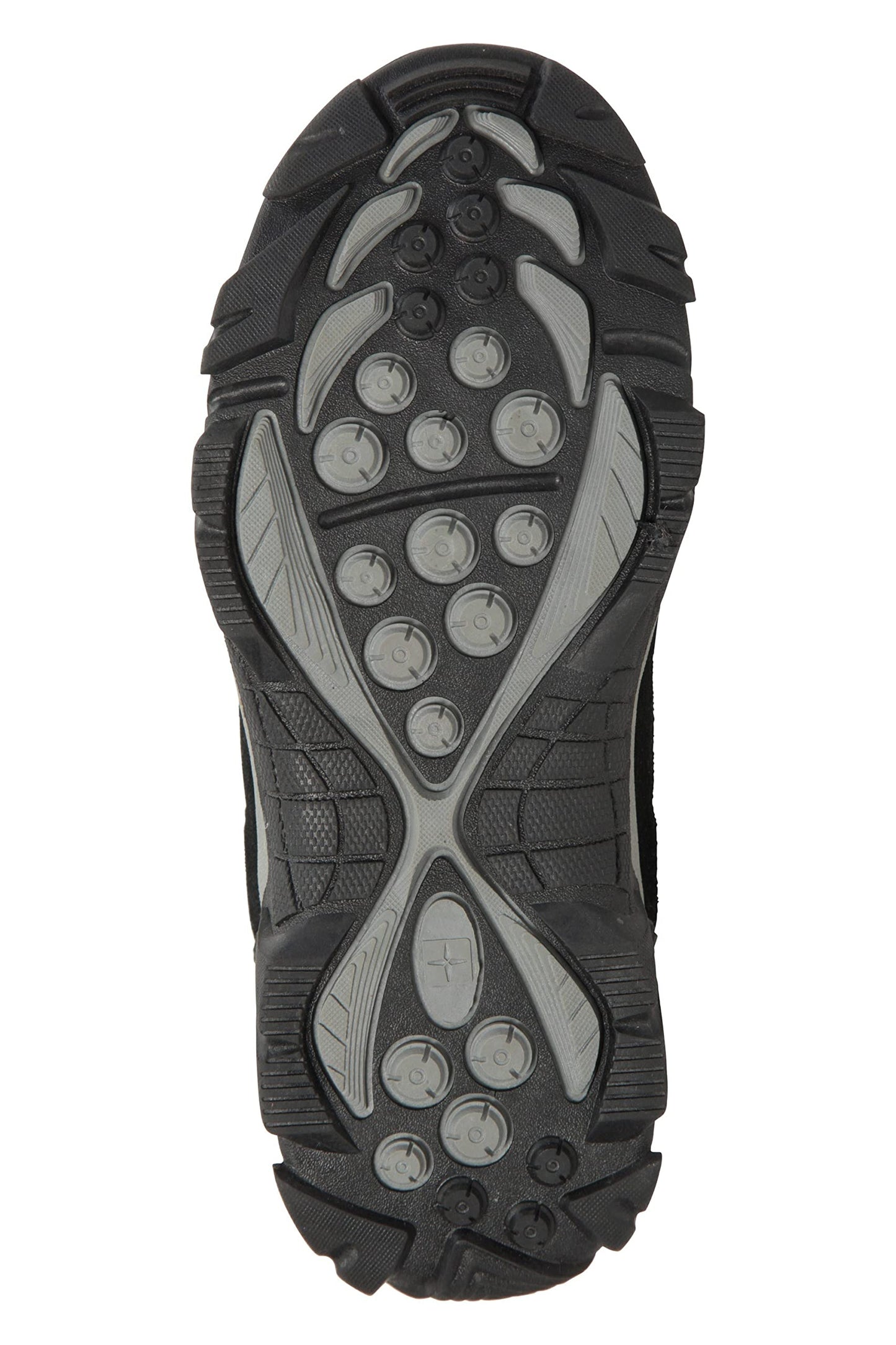 Mountain Warehouse Trail Kids Waterproof Boots - Synthetic Mesh Upper Girls & Boys Shoes, EVA Footbed, High Traction - Best for Spring Summer, Hiking & Outdoors Black Kids Shoe Size 5