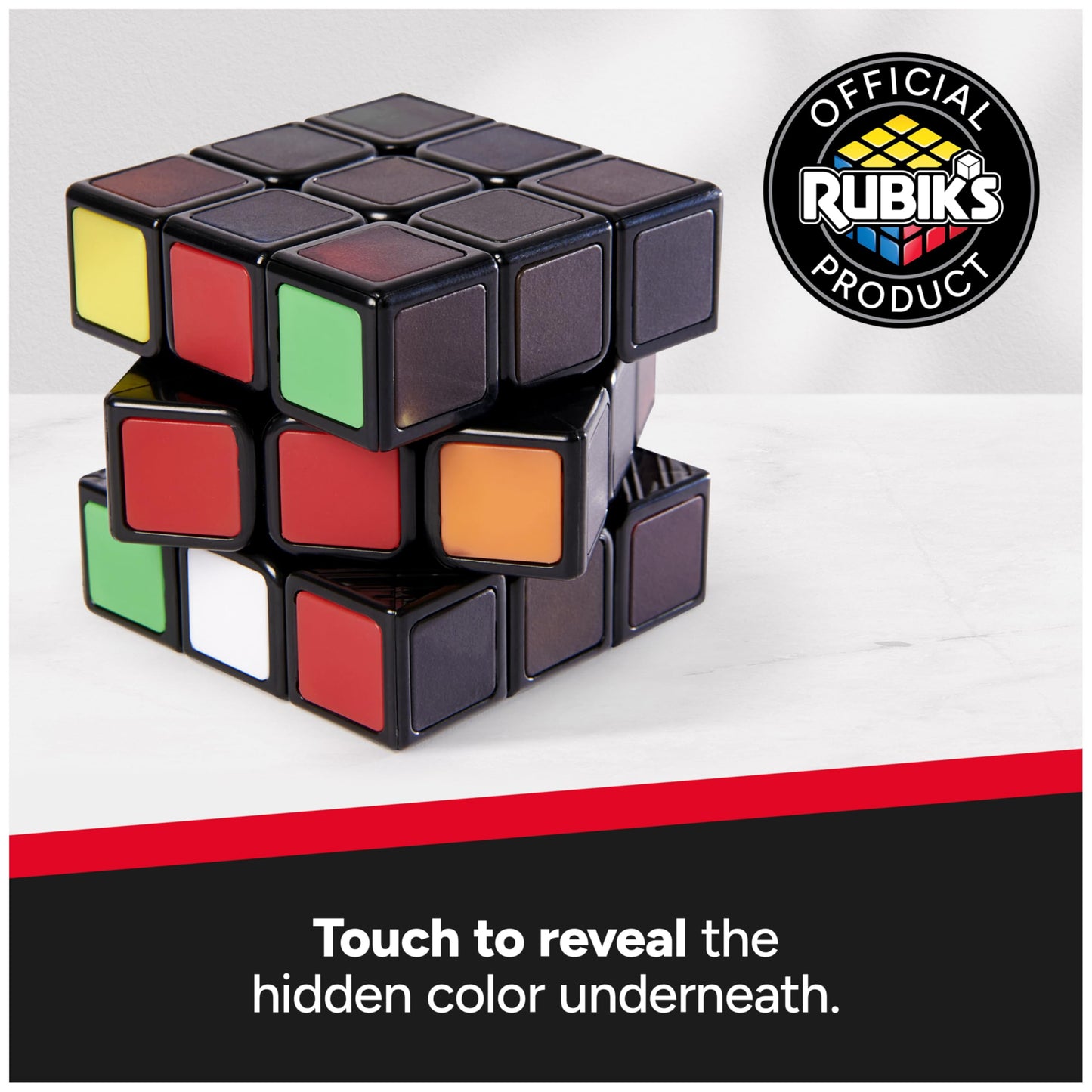 Rubik’s Phantom, 3x3 Cube Advanced Technology Difficult 3D Puzzle Travel Game Stress-Relief Fidget Toy Activity Cube, for Adults and Kids Ages 8 and up
