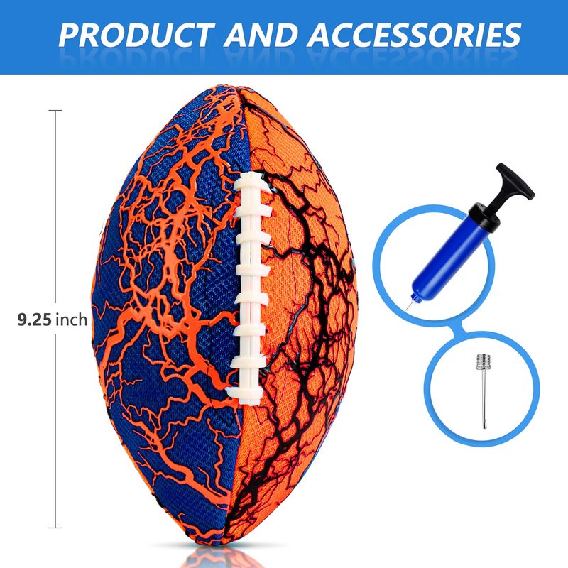 Jasonwell Waterproof Football Pool Toys - Strong Grip Soft Football for All-Weather Play Pool Games Beach Toys Water Footballs Outdoor Sports Toy Christmas Birthday Gifts for Kids Boys Teens Adults