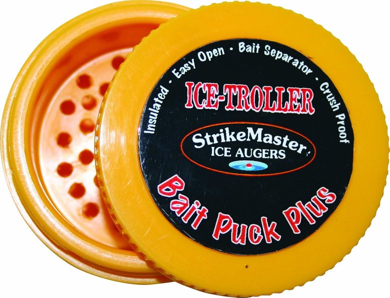 StrikeMaster Bait Puck Plus | Durable Ice Fishing Bait Container