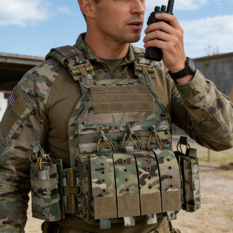 YAKEDA Quick Release Tactical Outdoor Vest for Adult (CP)