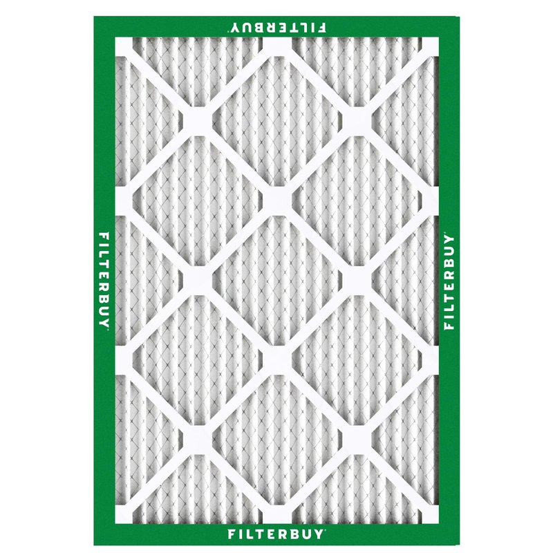Filterbuy 17x22x1 Air Filter MERV 8 Essential Dust & Allergy Defense (4-Pack), Electrostatic Pleated HVAC AC Furnace Filters Replacement, Made in USA (Actual Size: 16.50 x 21.50 x 0.75)