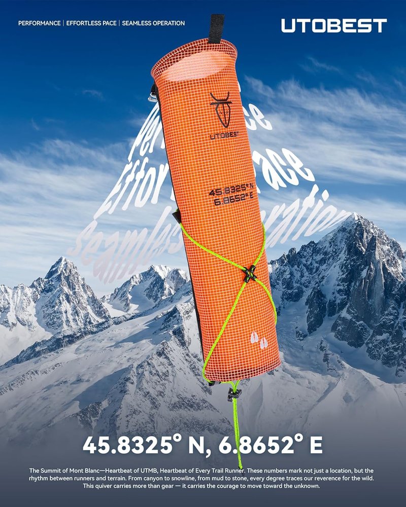 Custom Quiver for Trail Running Poles - Durable Storage Bag for Running Accessories