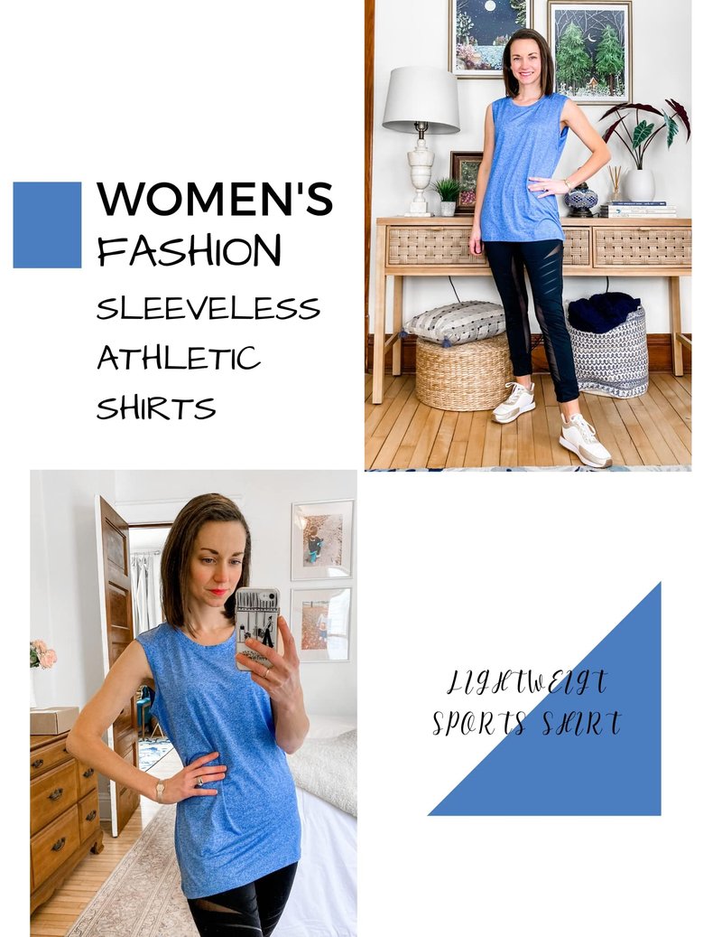 COOrun Workout Tank Tops Woman Sleeveless Athletic Top Lightweight Yoga Tank Crewneck Running T Shirt Pack 3 XL