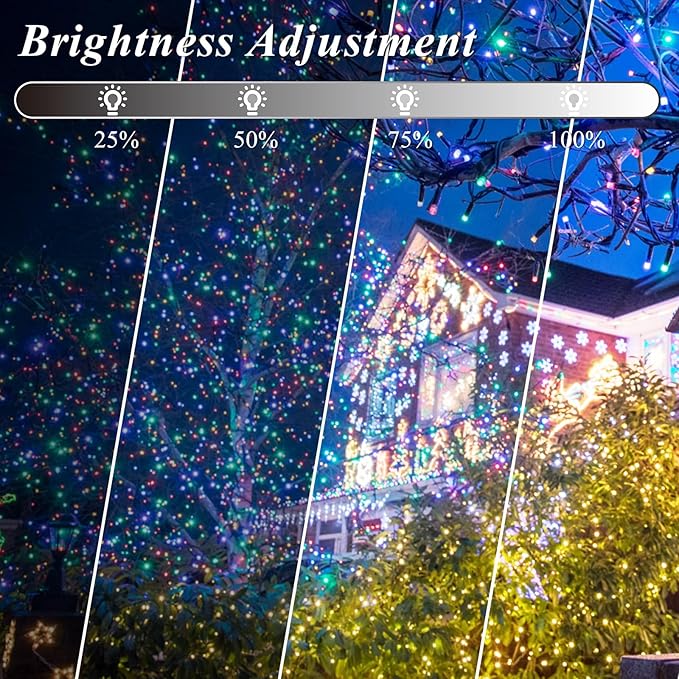 Lovelite 200 LED Christmas Fairy Lights Color Changing, 66 FT 35 Colors String Lights with Remote, Red Green LED Lights for Bedroom Christmas Tree Holiday Wedding Party Indoor Outdoor Decor