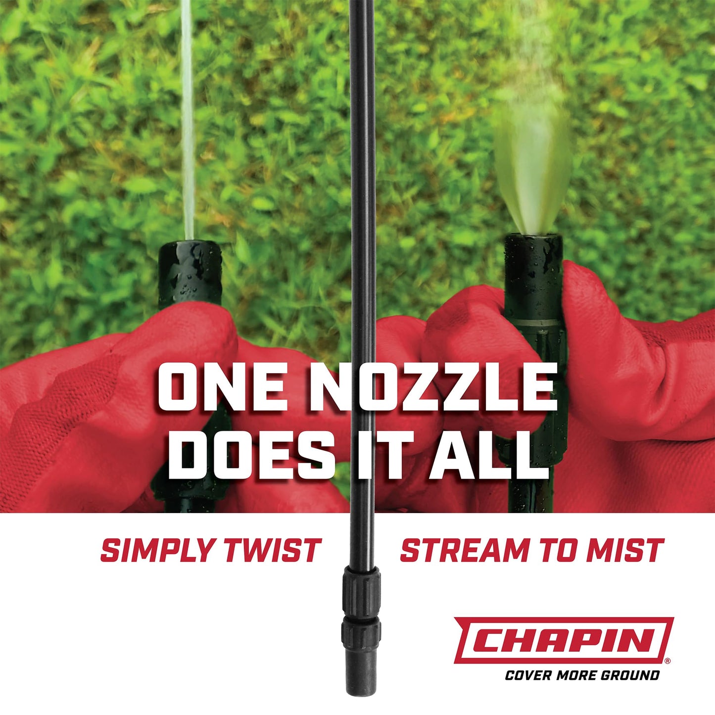 Chapin 22000 Pump Sprayer, 1-Gallon Translucent Tank with an Easy Fill Funnel-Top Opening, Adjustable Cone Nozzle & 34" Long Reach Hose, Used for Fertilizer, Pesticides, Weeds & Pests 2 Pack