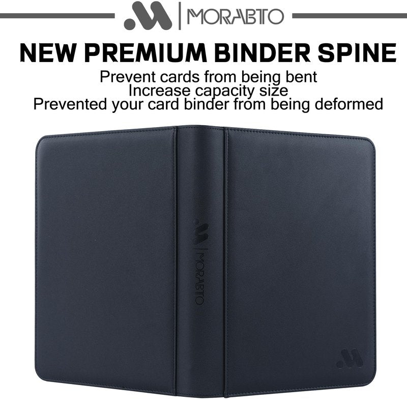 MORABTO Card Binder 9 Pocket,Trading Card Binder Holds up to 360 Cards with 20 Sleeves,Zipper Card Holder Album Compatible with TCG Card/Game Cards/Sports Card