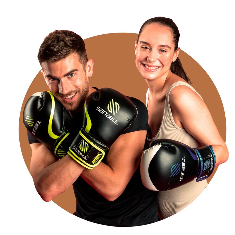 Sanabul Essential Gel Boxing Gloves for Men & Women, Kickboxing MMA, Muay Thai Gloves and Heavy Bag Training Punching & Sparring, Black/Copper 16 oz