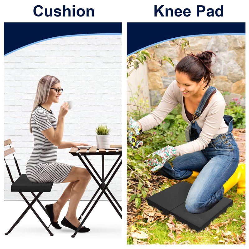 StrongTek 2-in-1 Non-Slip Balance Pad - High-Density Foam Cushion, Supportive Exercise Mat & Knee Pad for Core Training, Yoga, Pilates, Physical Therapy, Stability Training, Stretching, and Rehab