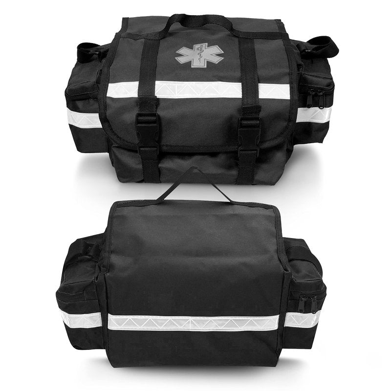 SURGICAL ONLINE First Responder EMT Backboard Spine Board Rescue Stretcher Immobilization with Head Bed and Spider Straps - Gift EMT Trauma Bag (Green)