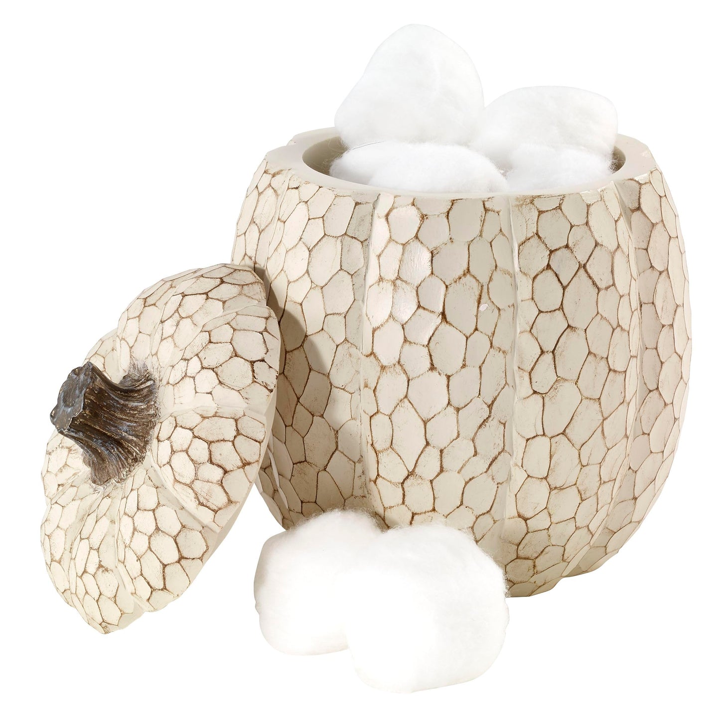 Avanti Linens - Covered Jar, Countertop Organizer, Fall Inspired Home Decor (Grateful Patch Collection)