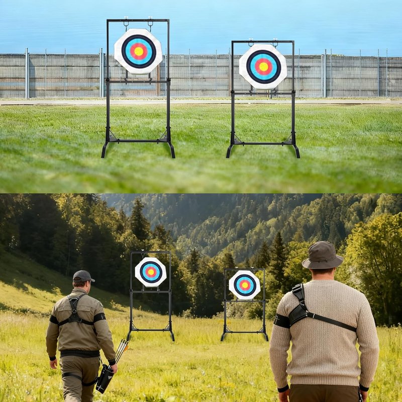Adjustable Archery Target Stand - Compatible with Bag & Foam Targets | Indoor/Outdoor Shooting