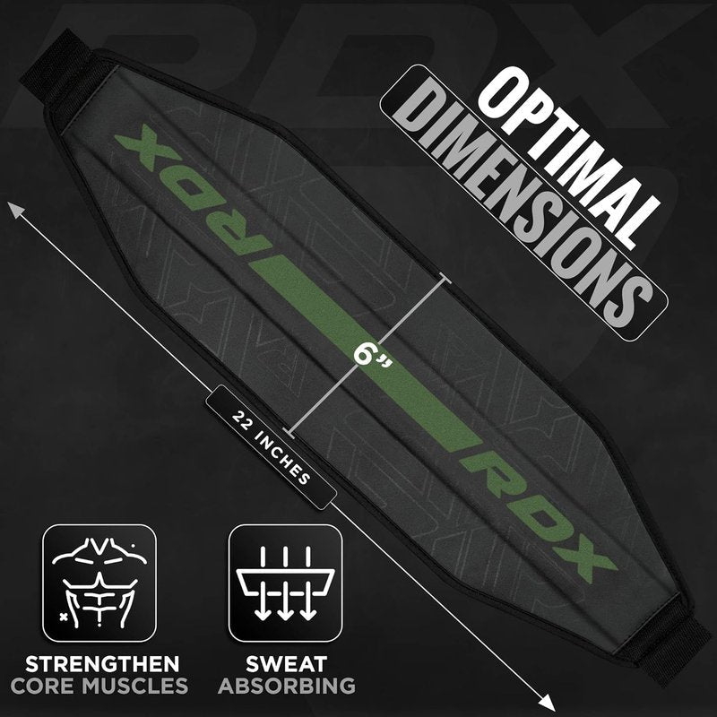 RDX AB Straps for Pull Up Bar - Maya Hide Leather Arm Support Slings for Abdominal Muscle Building | Padded D-Ring Design