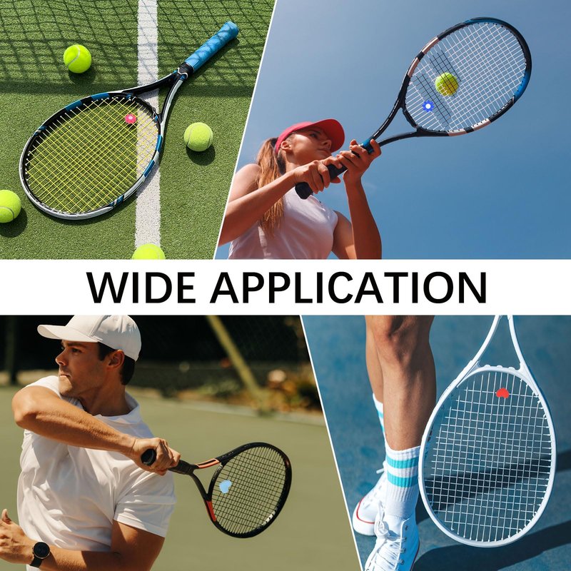 YELARXI Tennis Racket Vibration Dampener Soft Silicone Racket Shock Absorber, Fit for Tennis Racquet String - Flower Shaped (Light Pink, 3Pcs)