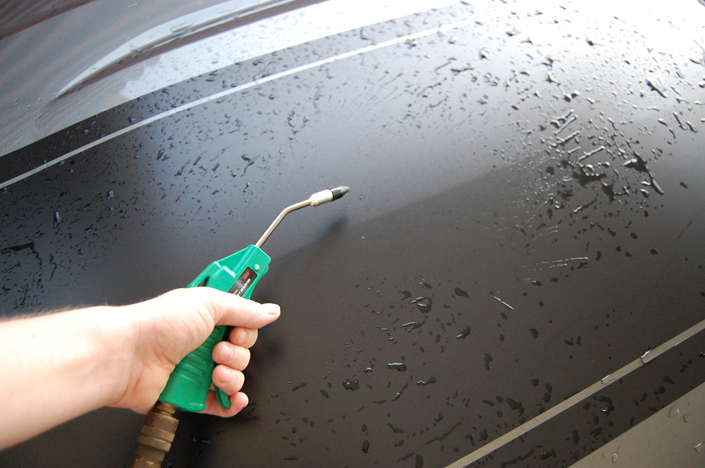 Astro Pneumatic Tool 1717A Deluxe 4" Air Blow Gun with 1/2" Removable Tip, Green