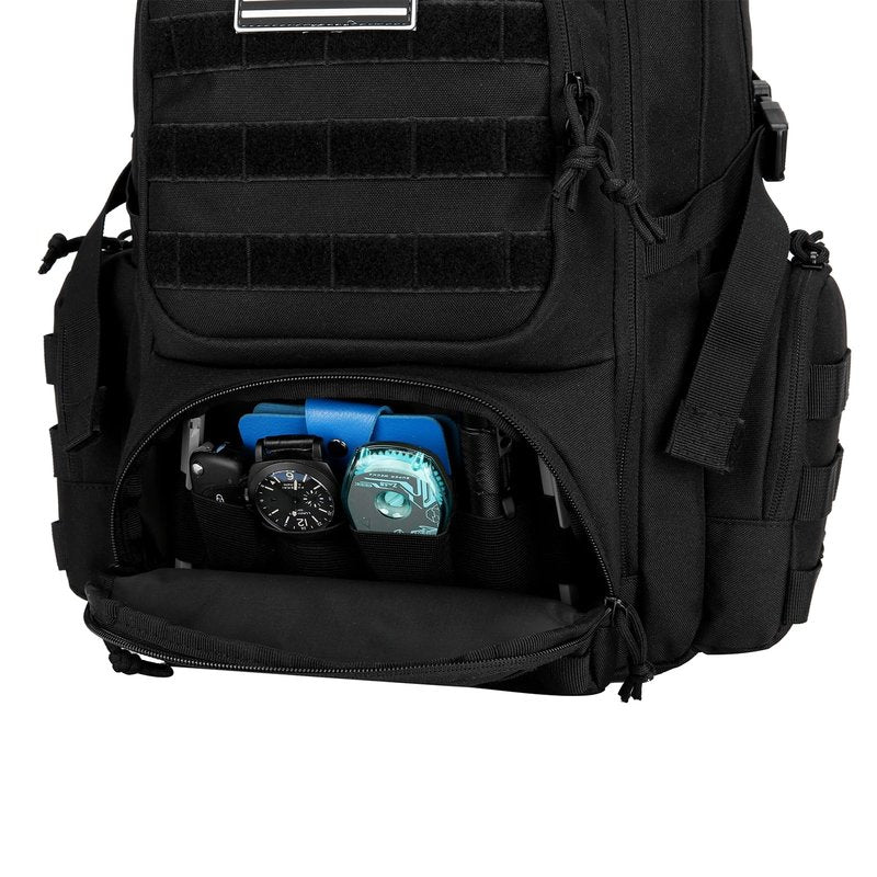30L Military Tactical Backpack for Men 3 day Assault Pack Molle Backpack Tactical Hiking Rucksack (Black)