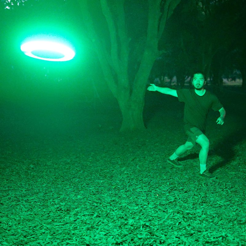 TOSY Flying Disc - 108 RGB Multicolor LEDs, Super Bright, Smart Modes, Cool Valentine Easter Gift, Camping Toy for Kid/Teen/Adult, Auto Light Up, Rechargeable, Waterproof, 175g, 2-Pack