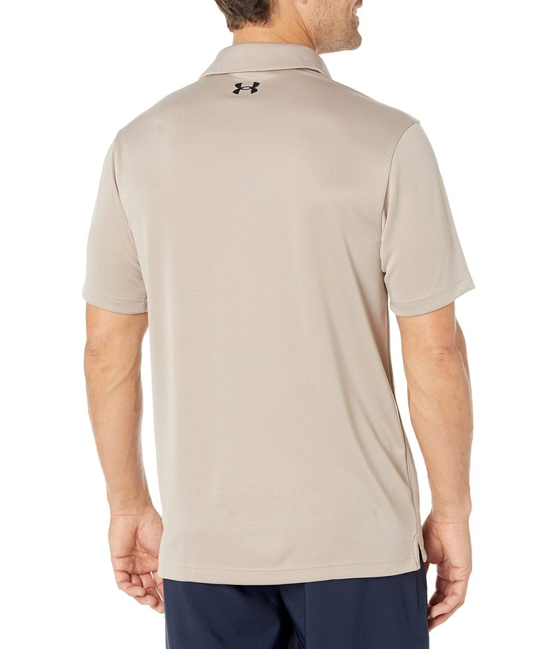 Under Armour Men's Tech Golf Polo, (236) Sahara / / Black, Medium Tall