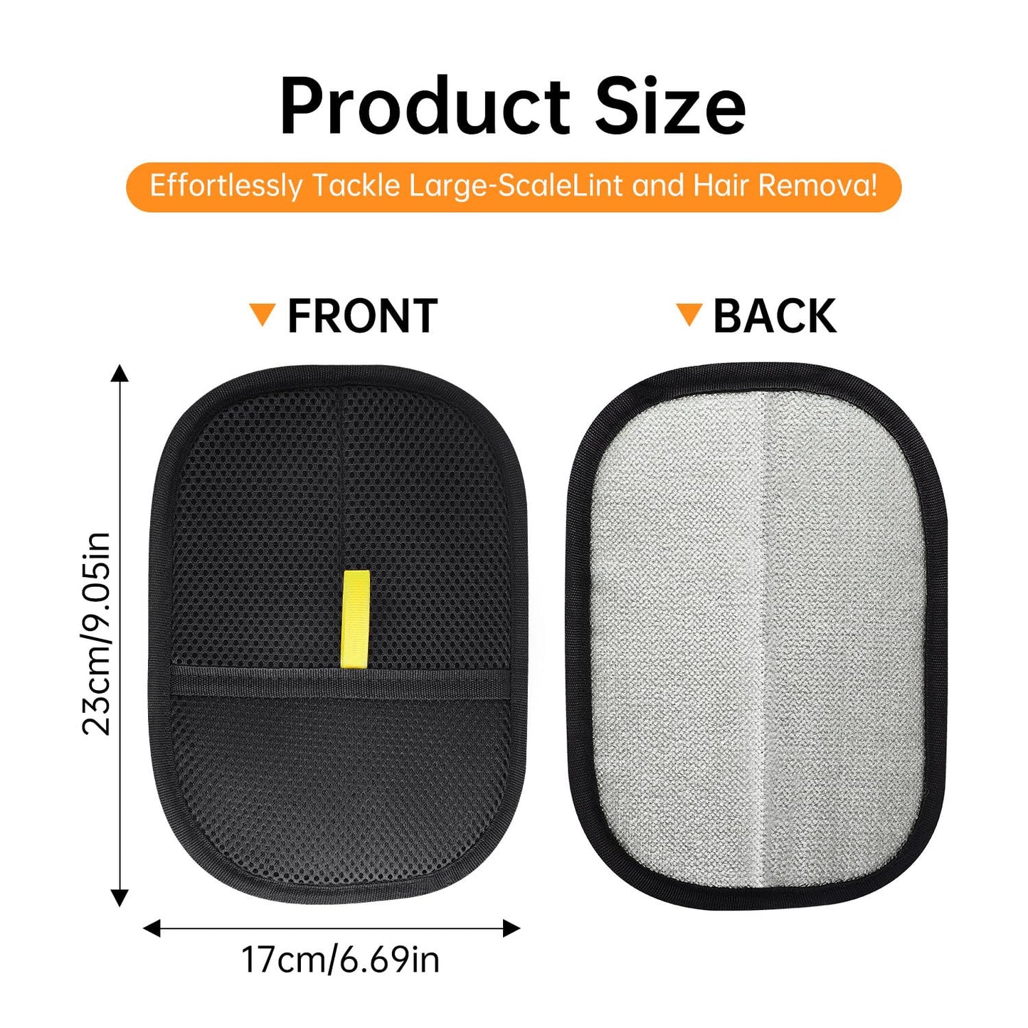 INABULETWO 1 Pcs Pet Hair Removal Gloves Brush, Reusable Cat Dog Electrostatic Hair Remover Grooming Glove Tool