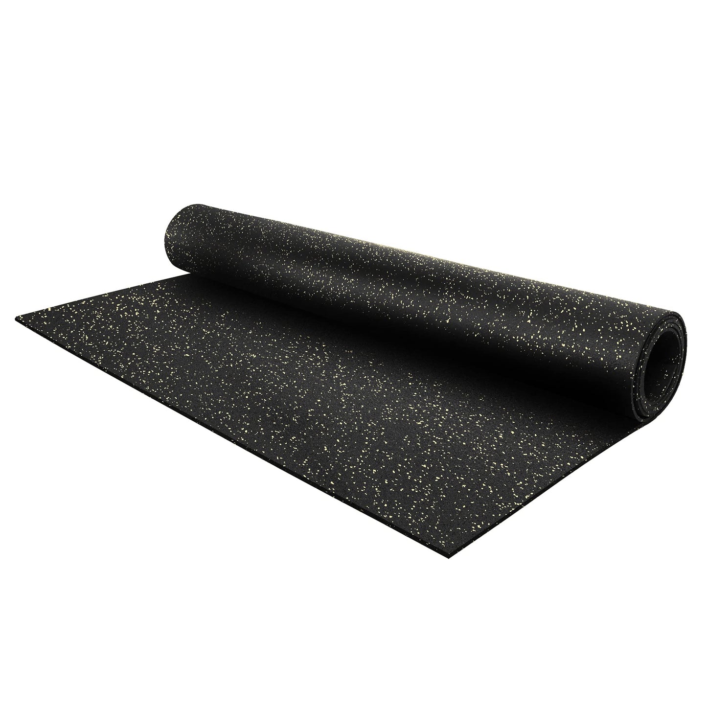 Flooring Inc 1/4" Tough Rubber Flooring Roll | Flexible Recycled Rubber Gym Floor Mats for Home Gym | Heavy Duty Rubber Mat for Home Gyms, Sheds, Horse Stall Mat or Trailer | 4’x10’ | Tan