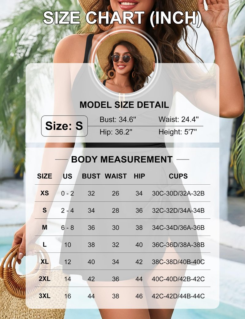 Blooming Jelly Womens Tummy Control One Piece Swimsuits Criss Cross Push Up Bathing Suits U-Wire Ruched Swim Dress 2026 (L,Black)