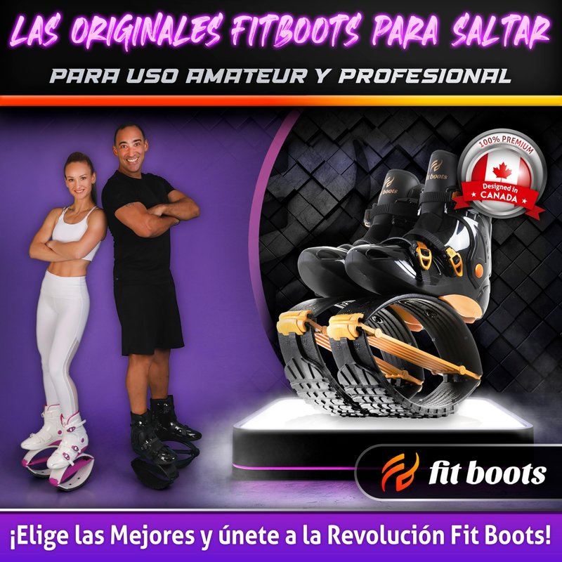 FIT BOOTS for Women Exercise - Premium Moon Shoes for Jumping, Kangaroo Shoes for Training, Cardio & Fun, Joint-Friendly, Rebounder Jumps Boots for Adults & Kids, Bouncy Workout (Women-Gold)