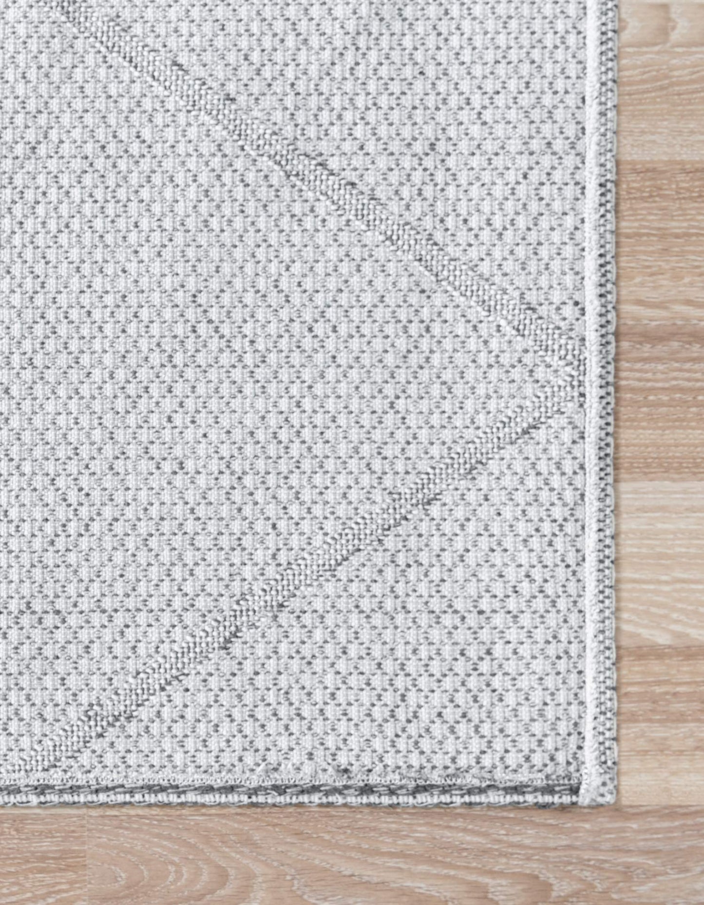 Unique Loom Decatur Collection Contemporary, Geometric, Trellis Area Rug (6' 4 x 9' 0 Rectangular, Dark Gray/ Ivory)