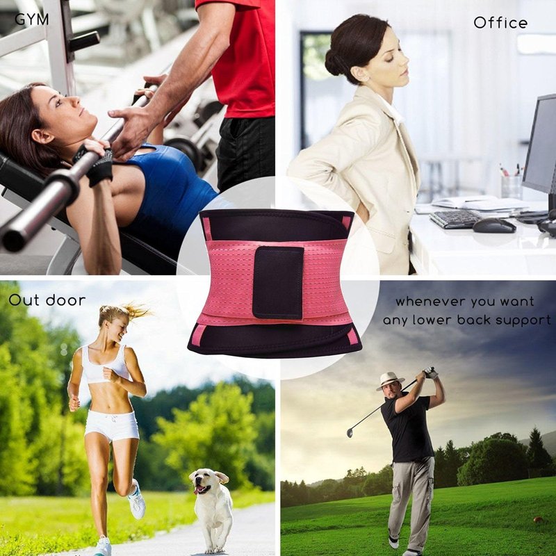 KOOCHY Waist Trainer for Women - Adjustable Waist Trimmer & Back Support Belt for Effective Weight Loss | Fitness Gym Accessory